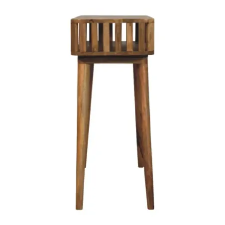 Slatted Oak Console Table | MODA Britain