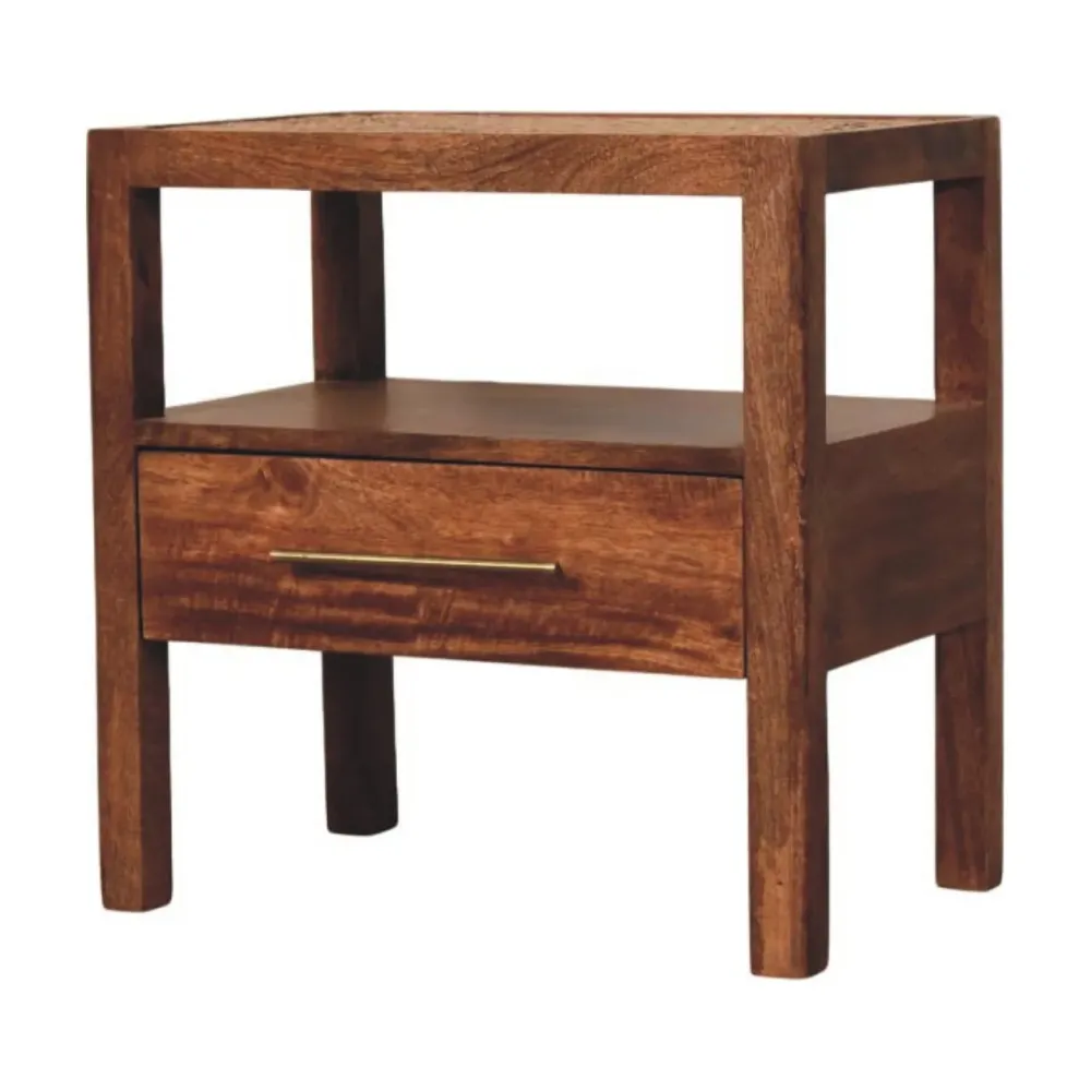 Saffron Rattan Side Table