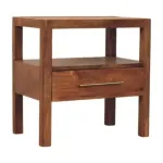 Saffron Rattan Side Table | MODA Britain
