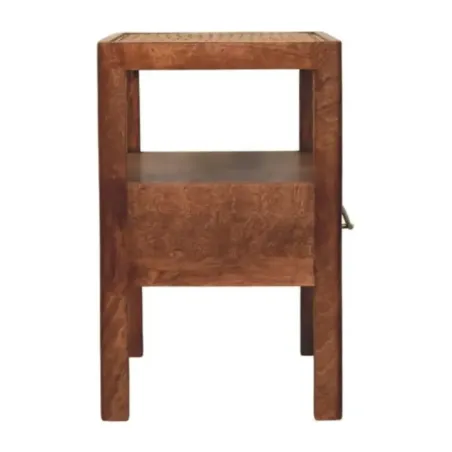 Saffron Rattan Side Table | MODA Britain