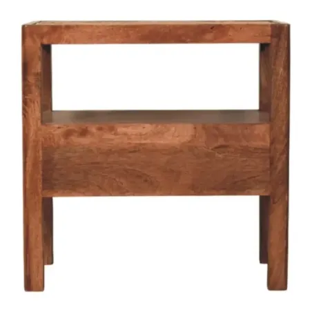 Saffron Rattan Side Table | MODA Britain