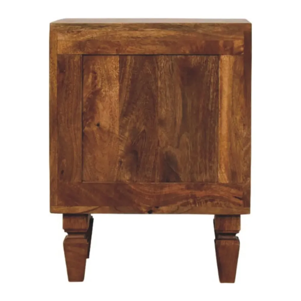 Louvre Solid Mango Wood Bedside Unit
