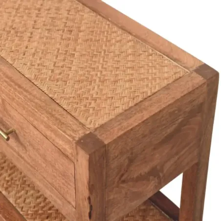 Saffron Rattan Console Table | MODA Britain