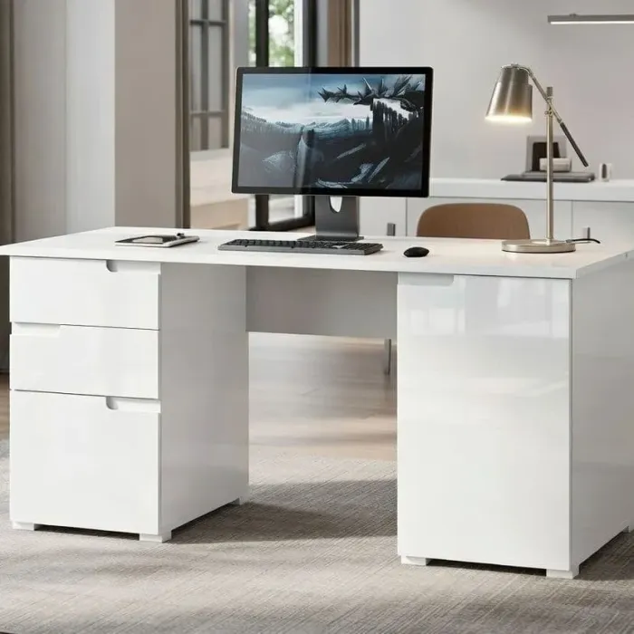 White Rock Gloss Writing Desk