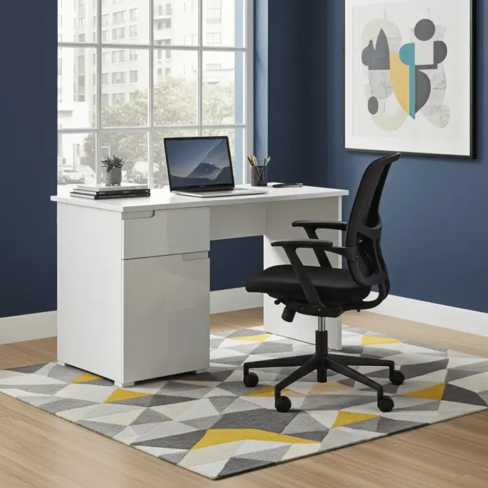 White Rock Gloss Desk