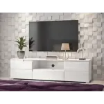 White Rock Gloss Entertainment Unit