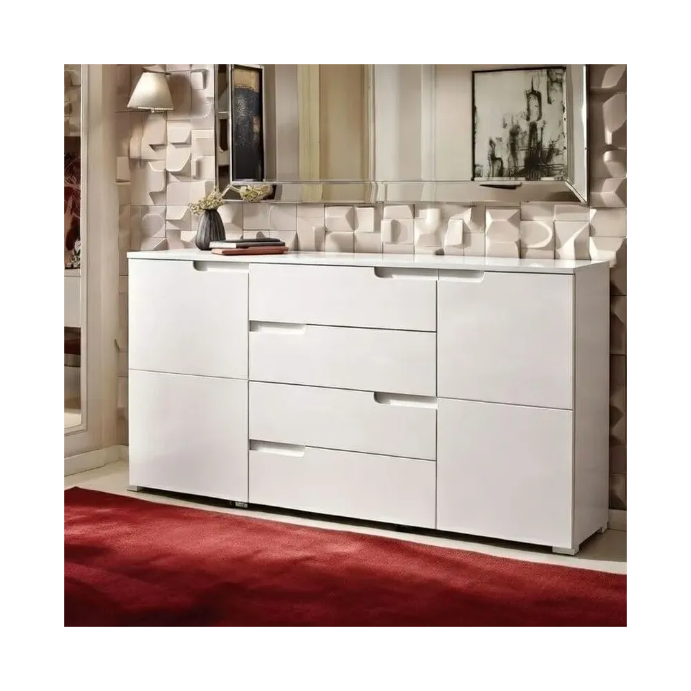 White Rock Gloss Side Table