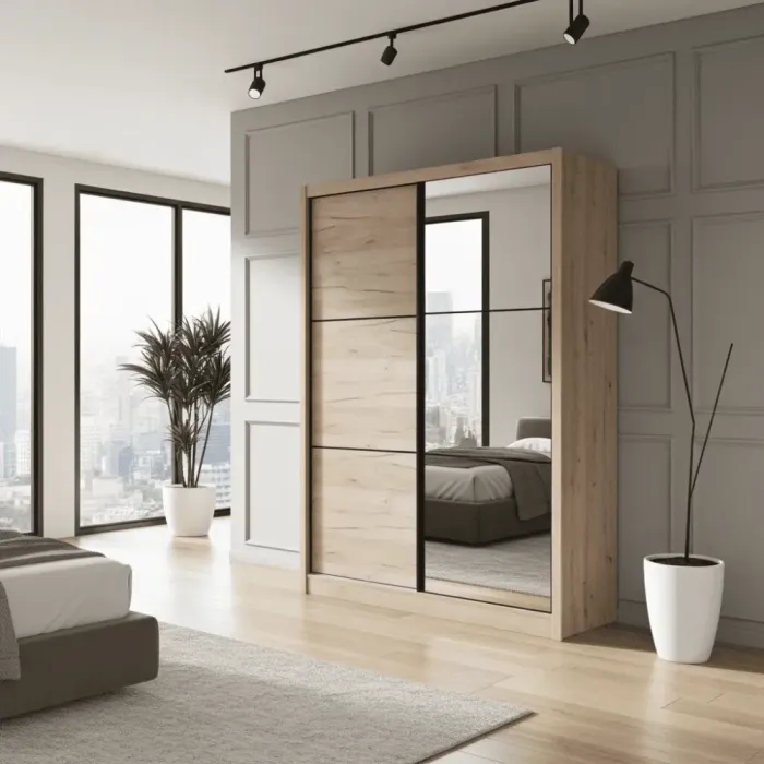 Navara Oak Bedroom Wardrobe