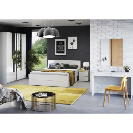 White Rock Gloss Storage Wardrobe
