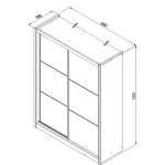 Navara Oak Bedroom Wardrobe