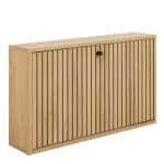 Albany Shoe Cabinet 1 Flip-Down Door – Oak