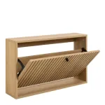 Albany Shoe Cabinet 1 Flip-Down Door – Oak
