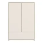 Alice Springs Low 2-Door, 1-Drawer Wardrobe – Sand