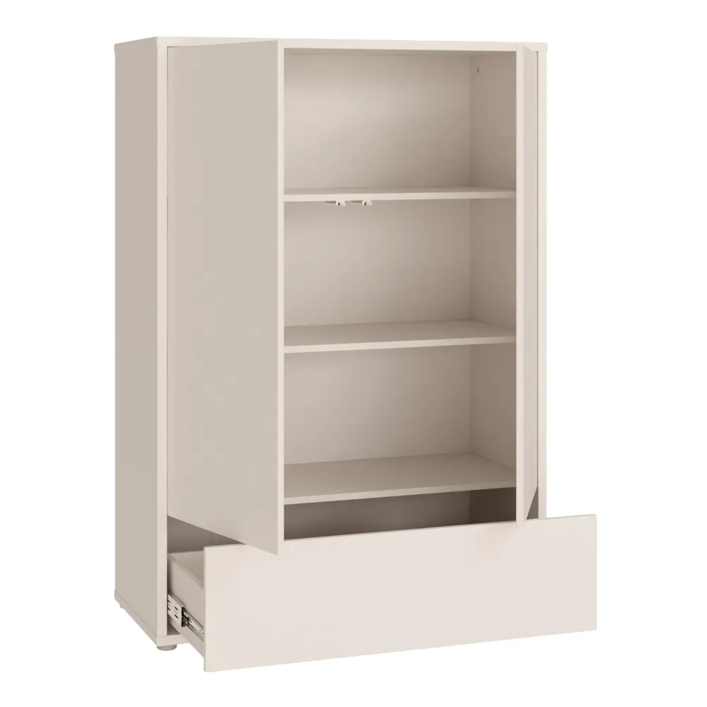 Alice Springs Low 2-Door, 1-Drawer Wardrobe – Sand