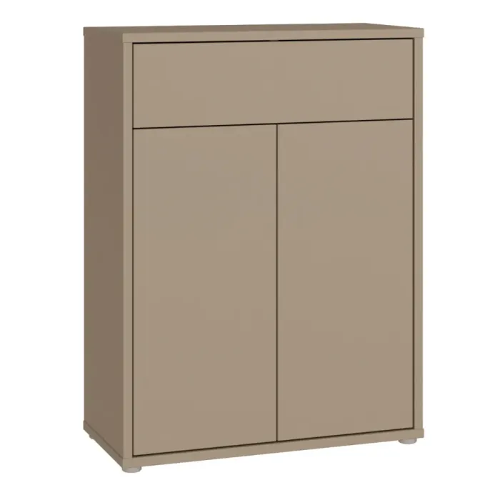 Alice Springs Compact Shoe Cabinet with 2-Door & 1-Drawer – Taupe