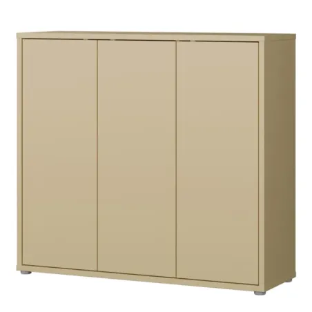Alice Springs Shoe Cabinet with 3-Door – Butter Yellow