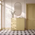 Alice Springs Shoe Cabinet with 3-Door – Butter Yellow