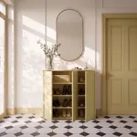 Alice Springs Shoe Cabinet with 3-Door – Butter Yellow