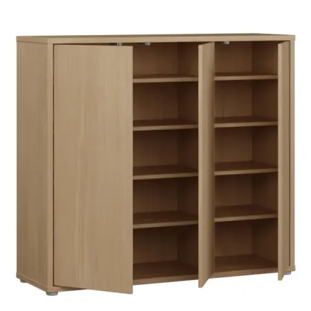 Alice Springs Shoe Cabinet with 3-Door – Elegancia Oak