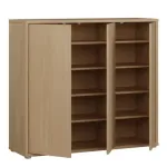 Alice Springs Shoe Cabinet with 3-Door – Elegancia Oak