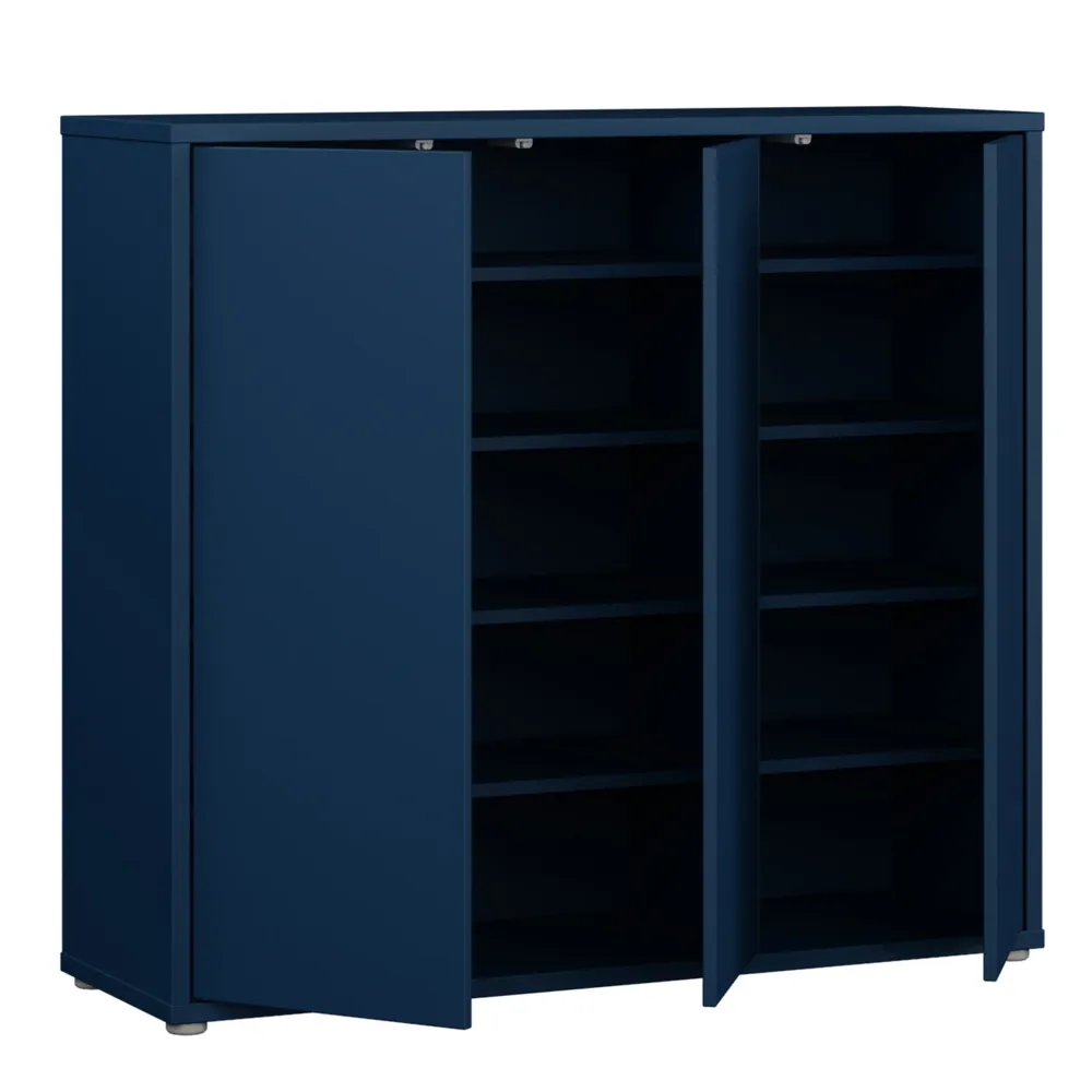 Alice Springs Shoe Cabinet with 3-Door – Night Blue
