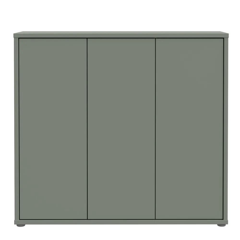 Alice Springs Shoe Cabinet with 3-Door – Sage Green