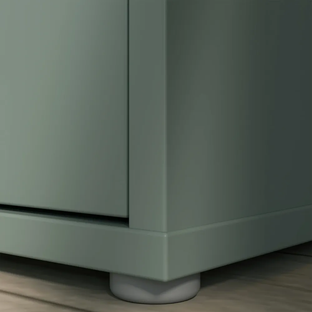 Alice Springs Shoe Cabinet with 3-Door – Sage Green