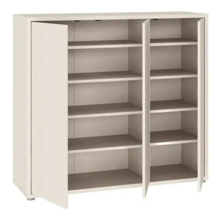 Alice Springs Shoe Cabinet with 3-Door – Sand