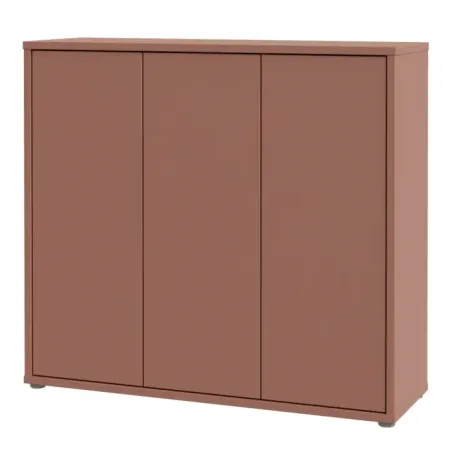 Alice Springs Shoe Cabinet with 3-Door – Terracotta