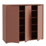 Alice Springs Shoe Cabinet with 3-Door – Terracotta
