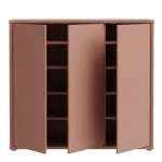 Alice Springs Shoe Cabinet with 3-Door – Terracotta