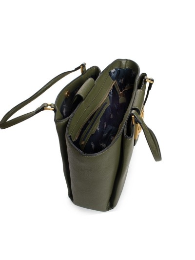 U.S. Polo Assn. Elegant Green Shoulder Bag