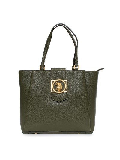 U.S. Polo Assn. Elegant Green Shoulder Bag