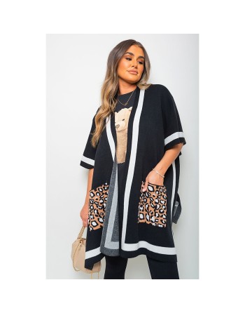 Shade Jaguar Pocket Wrap Knitted Cardigan
