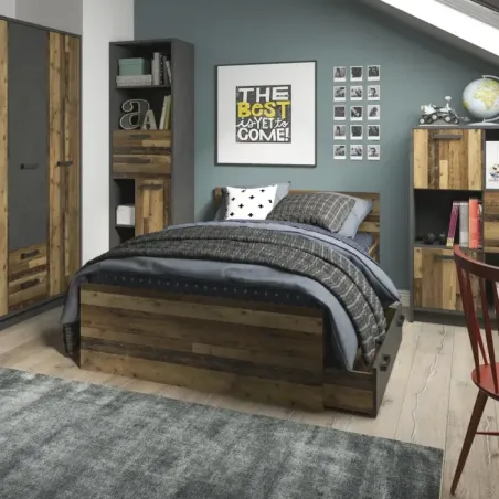 Brooklyn Underbed Drawer – Walnut & Dark Matera Grey