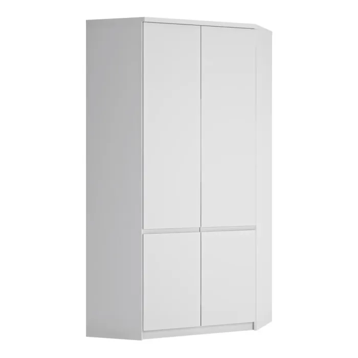 Fribo Alpine White Fribo Corner 2-Door Wardrobe – Alpine White