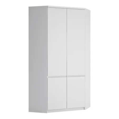 Fribo Alpine White Fribo Corner 2-Door Wardrobe – Alpine White