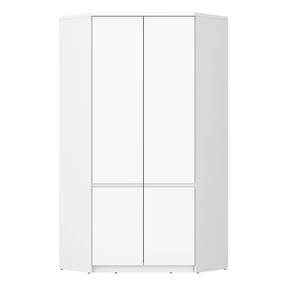 Fribo Alpine White Fribo Corner 2-Door Wardrobe – Alpine White