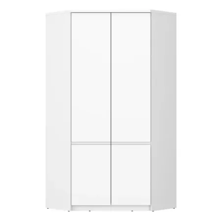 Fribo Alpine White Fribo Corner 2-Door Wardrobe – Alpine White