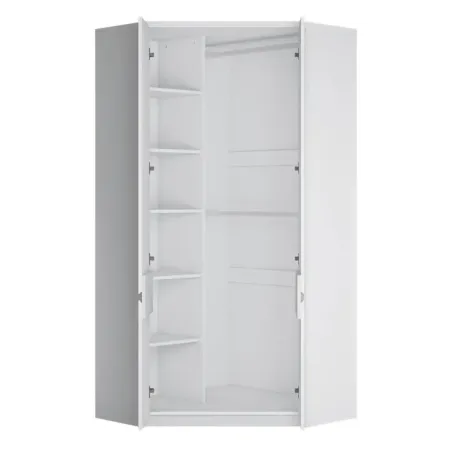 Fribo Alpine White Fribo Corner 2-Door Wardrobe – Alpine White
