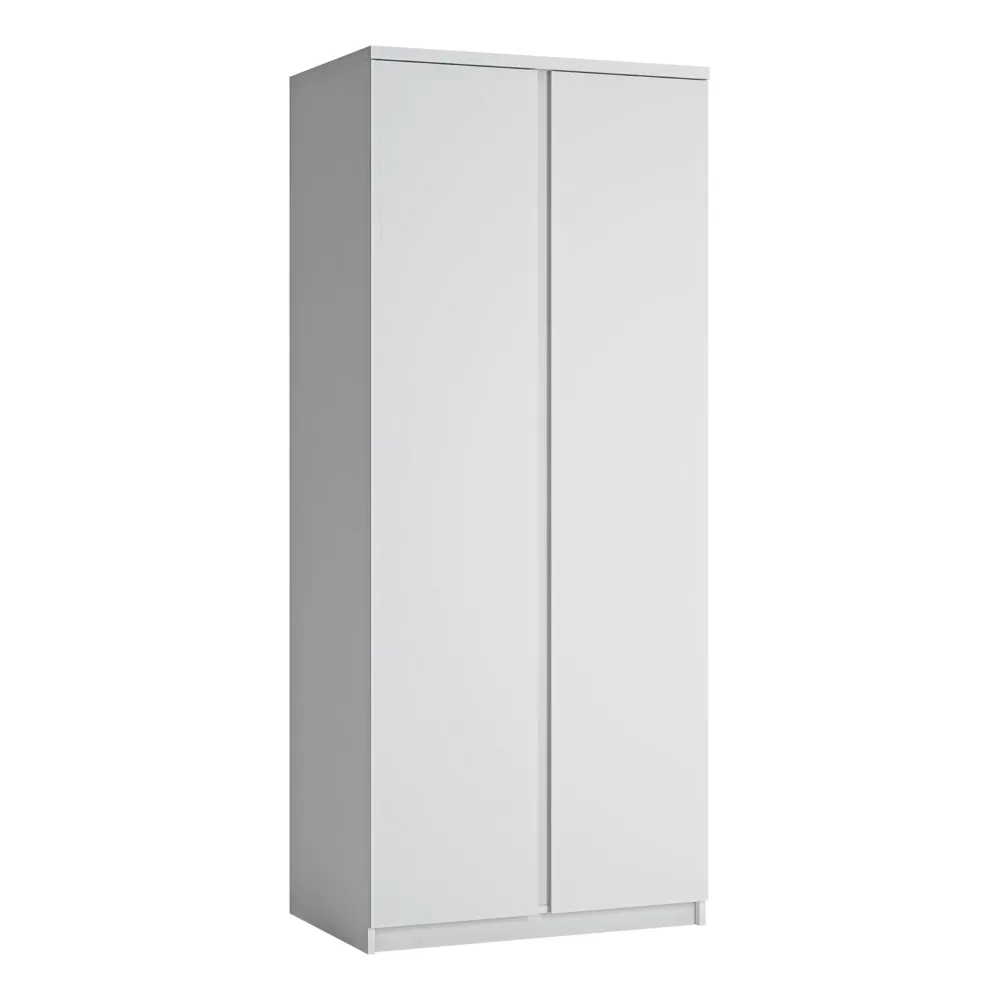 Fribo White Fribo 2-Door Wardrobe – White