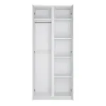 Fribo White Fribo 2-Door Wardrobe – White