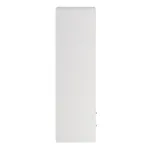 Line Wardrobe with 2 Sliding Doors and 4-Drawer, White