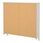 Madrid Shoe Cabinet 4 Flip-Down Doors – White