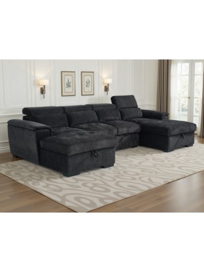 Salcombe Black Sofabed | MODA Britain