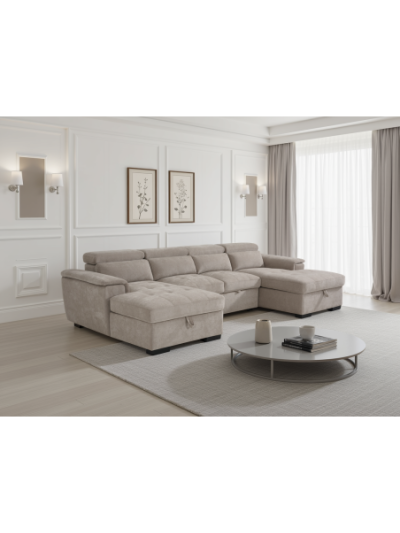 Brixham Beige Sofabed | MODA Britain