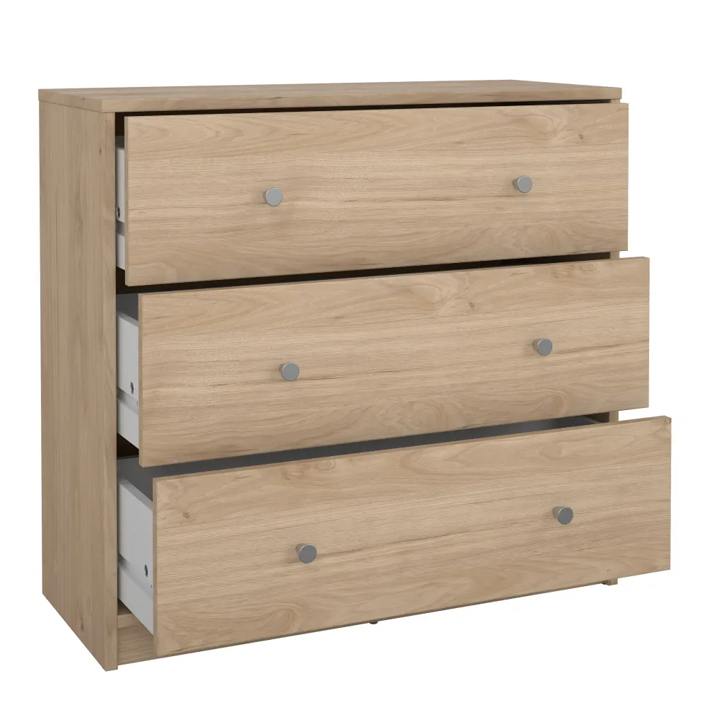 May 3-Drawer Chest – Jackson Hickory Oak