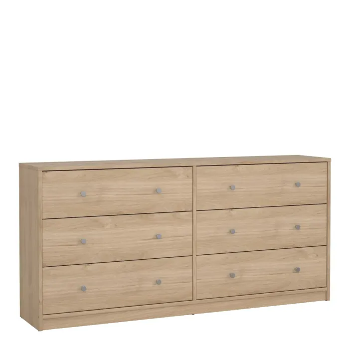 May 6-Drawer Chest (3+3) – Jackson Hickory Oak