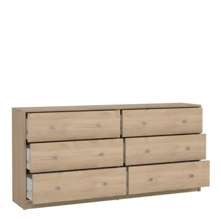 May 6-Drawer Chest (3+3) – Jackson Hickory Oak