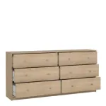 May 6-Drawer Chest (3+3) – Jackson Hickory Oak